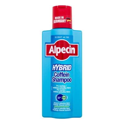 Alpecin Hybrid Coffein Shampoo, Szampon przeciw wypadaniu włosów do suchej i wrażliwej skóry, 375ml Alpecin