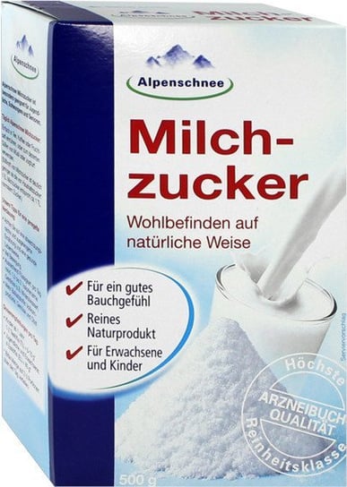Alpenschnee, naturalny cukier mleczny - laktoza, 500 g Alpenschnee