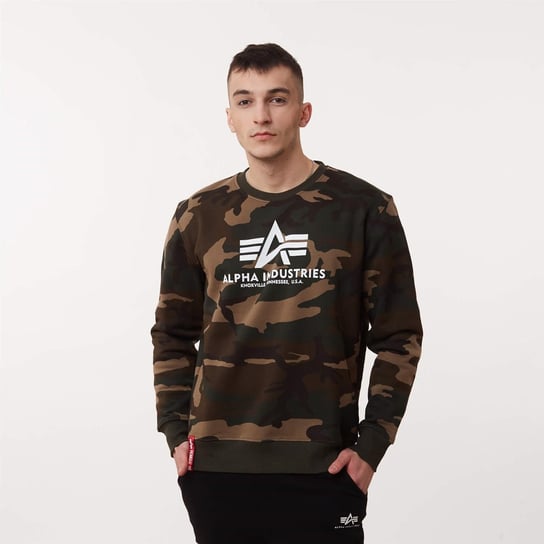 Alpha Industries Basic Sweater Camo WDL 65 - S Alpha Industries