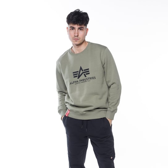 Alpha Industries Basic Sweater Olive - Xl Alpha Industries