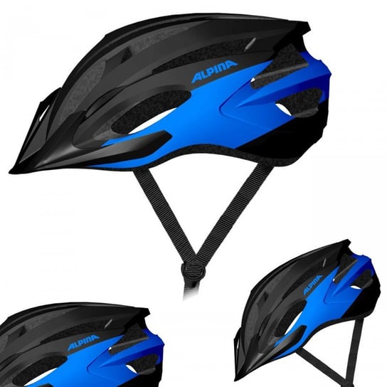 Alpina, Kask rowerowy, MTB17 black-blue, czarno-niebieski mat, rozmiar 54-58 cm Alpina Sport