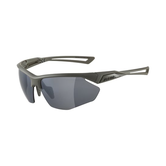 Alpina, okulary, Nylos HR, moon-grey, mat, szkło, Black Mirror, Cat.3 2022 Alpina Sport
