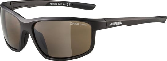 Alpina, okulary rowerowe, Defey Tin-Black Matt, szkło Brown Mirror Cat.3 Alpina Sport