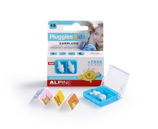 Alpine, Pluggies Kids, zatyczki do uszu dla dzieci Alpine Hearing Protection