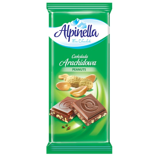 Alpinella czekolada mleczna arachidowa 90g Alpinella