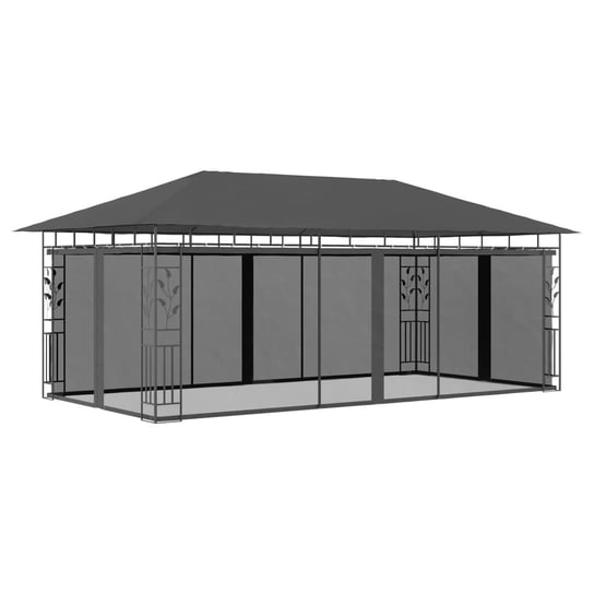 Altana ogrodowa z moskitierą VIDAXL, antracytowa, 180 g/m², 6x3x2,73 m vidaXL