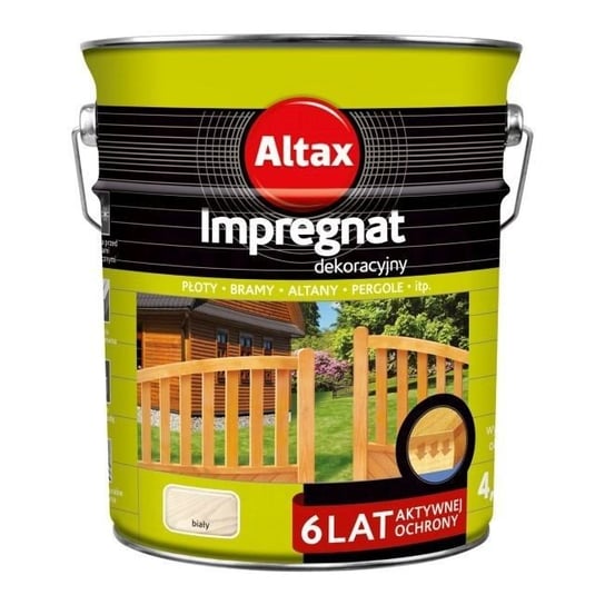 ALTAX IMPREGNAT DEKORACYJNY 4,5L BIAŁY Altax