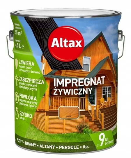 ALTAX IMPREGNAT ŻYWICZNY 4,5L PINIA Altax