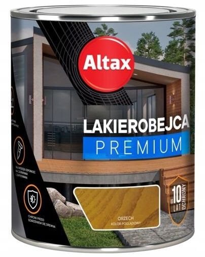 ALTAX LAKIEROBEJCA PREMIUM 10 LAT OCHRONNA DO DREWNA ORZECH 2,5L NIEBIESKA Altax