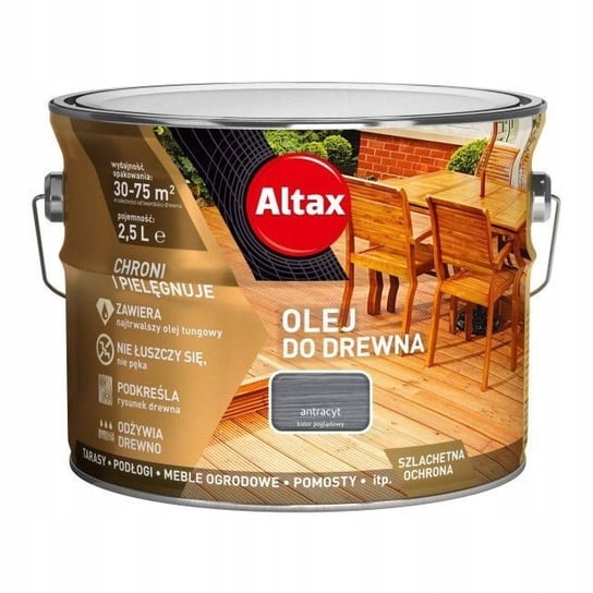 ALTAX OLEJ DO DREWNA 2,5L ANTRACYT Altax