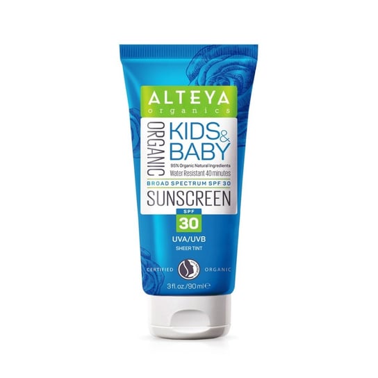 Alteya, Kids & Baby Organic Sunscreen, Krem do opalania dla dzieci i niemowląt SPF30, 90 ml Alteya