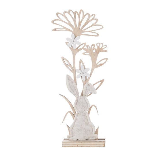 Altom, figurka drewniana zając 8x21 cm dek. kwiat a ALTOMDESIGN