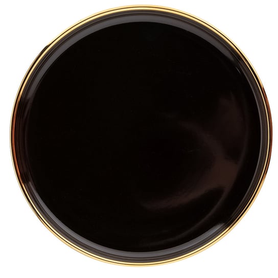 Altom, Gold Dream, półmisek okrągły do serwowania, czarny, 21 cm ALTOMDESIGN
