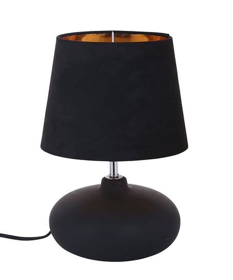 Altom, Lampa stołowa z czarną podstawą ceramiczną i kloszem, 21x30 cm ALTOMDESIGN