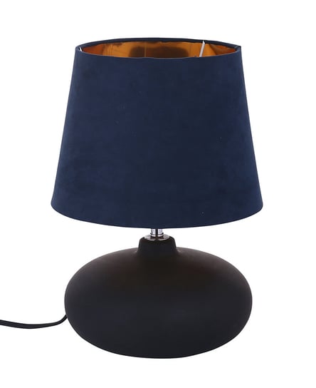 Altom, Lampa stołowa z czarną podstawą ceramiczną i kloszem, 21x30 cm ALTOMDESIGN