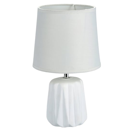 Altom, Lampa stołowa z podstawą ceramiczną, biała 18x31 cm ALTOMDESIGN