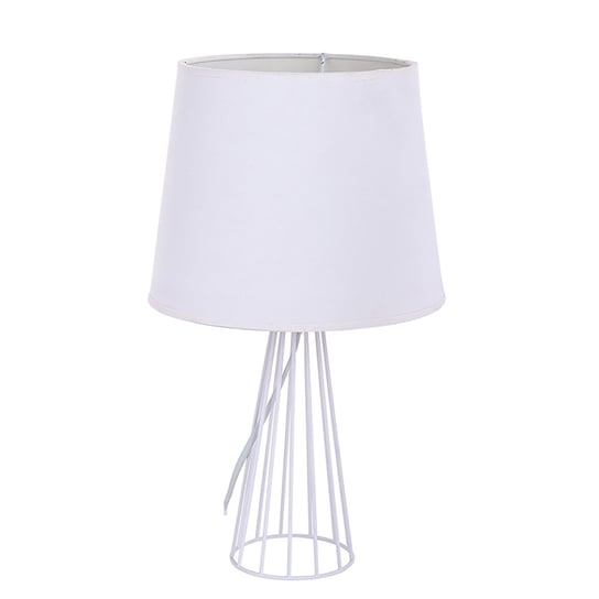Altom, Lampa stołowa z podstawą metalową, szprosową, szara, 23x40 cm ALTOMDESIGN
