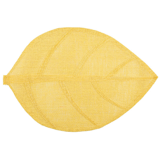 Altom, mata naturalna liść 33x48 cm żółta ALTOMDESIGN