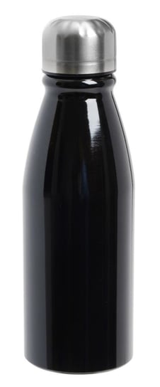 Aluminiowa butelka FANCY, czarny, srebrny UPOMINKARNIA