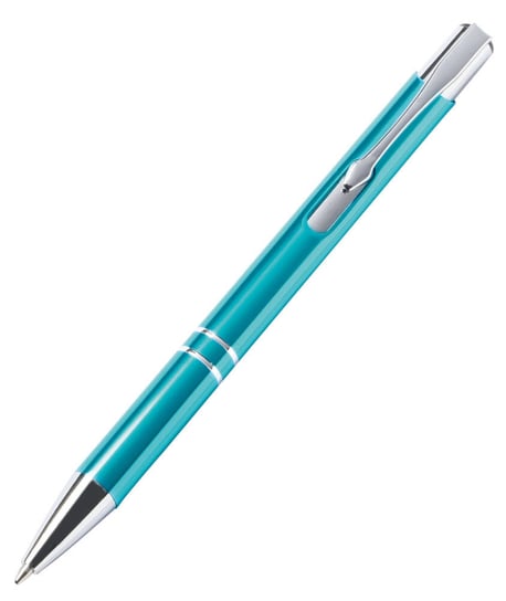 Aluminiowy długopis TUCSON, turkusowy UPOMINKARNIA