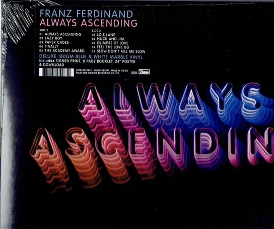 Always Ascending (niebieski i biały winyl) (+ signed photo print) Franz Ferdinand