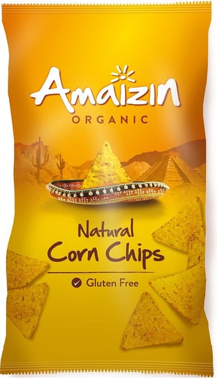 Amaizin, chipsy kukurydziane solone bezglutenowe bio, 250 g Amaizin