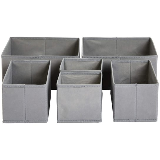 Amazon Basics Cloth Drawer Storage Organizer Boxes Set Of 6 Amazon Basics