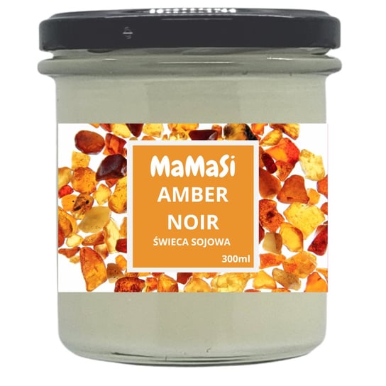 Amber Noir Świeca Sojowa 300Ml Zapachowa Mamasi Candle