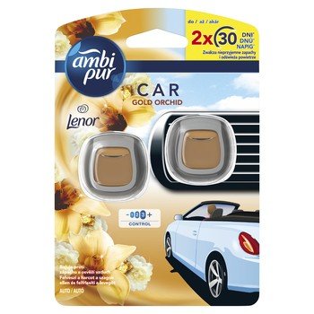 Ambi Pur Car Lenor Gold Orchid Samochodowy Odświeżacz Powietrza 2X2 Ml Ambi Pur