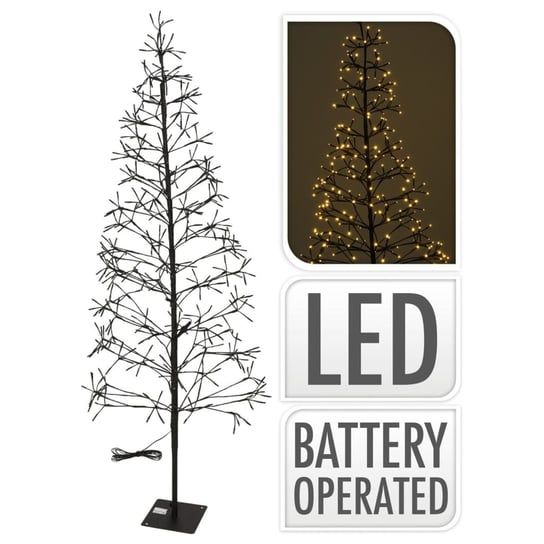 Ambiance Drzewko świąteczne z 400 lampkami LED, 180 cm Ambiance