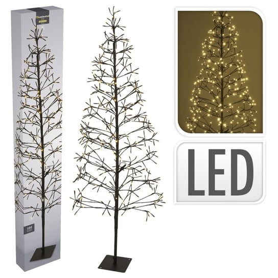 Ambiance Drzewko świąteczne ze 160 lampkami LED, 120 cm Ambiance