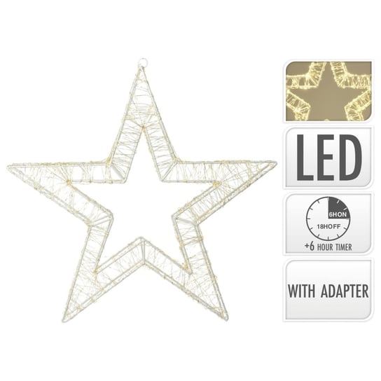 Ambiance Ozdoba świąteczna w formie gwiazdy, 960 diod LED, 38 cm Ambiance