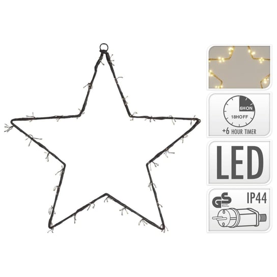 Ambiance Ozdobna gwiazda świąteczna, 120 diod LED, 40 cm Ambiance
