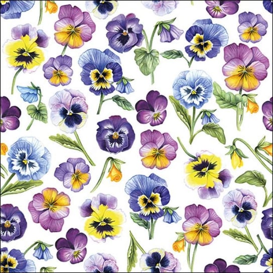 Ambiente, Serwetki 20Szt., Pansy All Over (33X33Cm) Ambiente