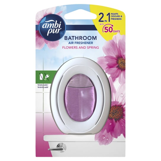 AmbiPur, Bathroom 2in1, Flowers & spring, Dyfuzor do odświeżacza powietrza, 7 ml Ambi Pur
