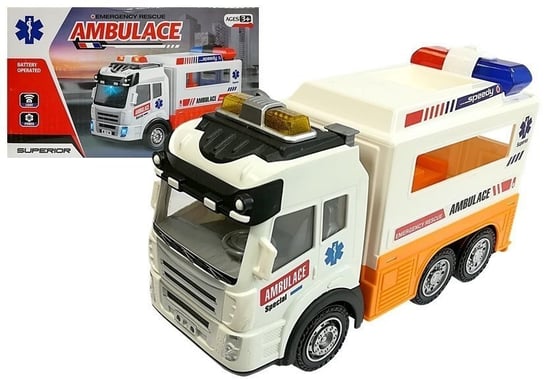 Ambulans Autko na Baterie Światło Dźwięki lean