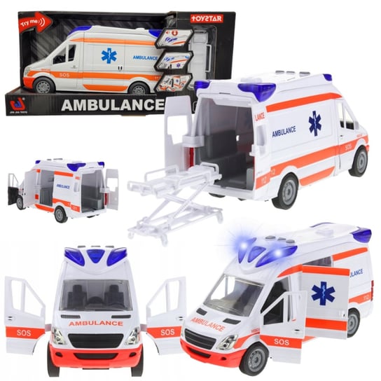 Ambulans Interaktywny Karetka Rozkładane Nosze Napęd Światła Dźwięki Inna marka