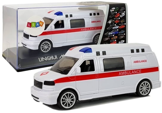 Ambulans Karetka Pogotowia z Napędem Dźwięk Syrena Światła lean