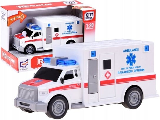 Ambulans samochodzik zabawkowy autko karetka dźwięk światło pojazd ratunkowy Inna marka