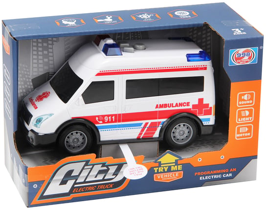 Ambulans Ze Światłem I Dźwiękiem Zabawka Dla Dzieci Trifox