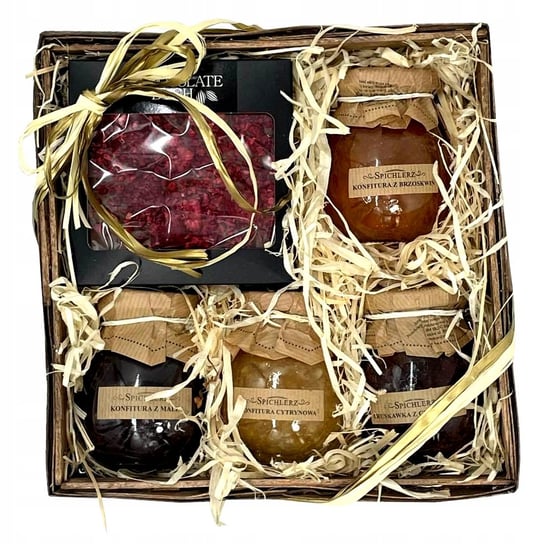 AMD Gifts;kosz prezentowy z konfiturami i czekoladą AMD Gifts