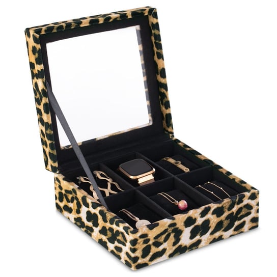 Ameliahome Pudełko Na Biżuterię Szkatułka Leopard Glasen 18X718X7 AmeliaHome