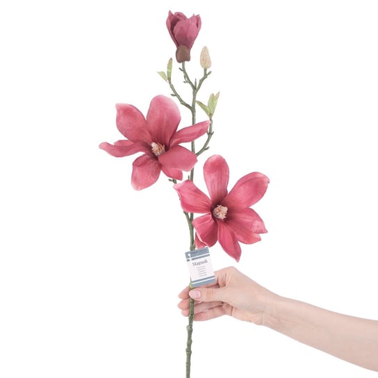 Ameliahome Sztuczny Kwiat Magnoli Różowy AmeliaHome
