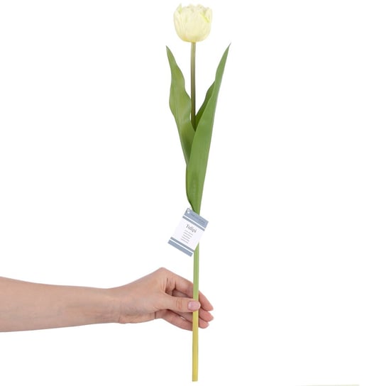 Ameliahome Sztuczny Kwiat Tulipan Tulipi Kremowy AmeliaHome
