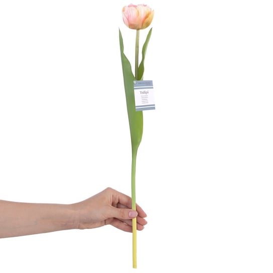 Ameliahome Sztuczny Kwiat Tulipan Tulipi Pudrowy Róż AmeliaHome
