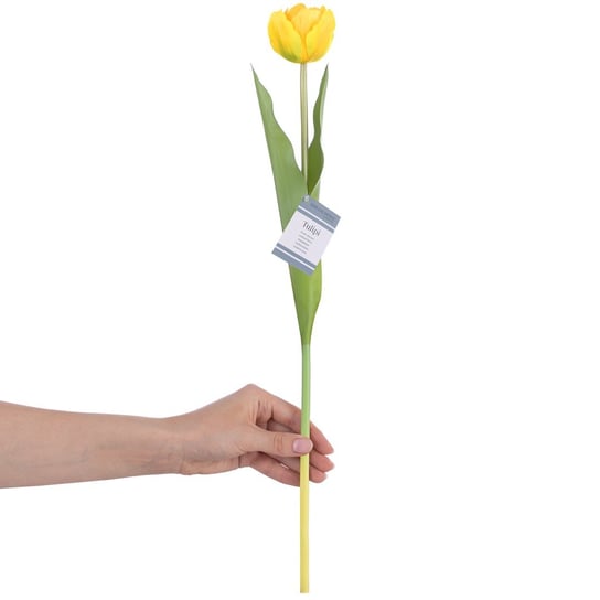 Ameliahome Sztuczny Kwiat Tulipan Tulipi Żółty AmeliaHome