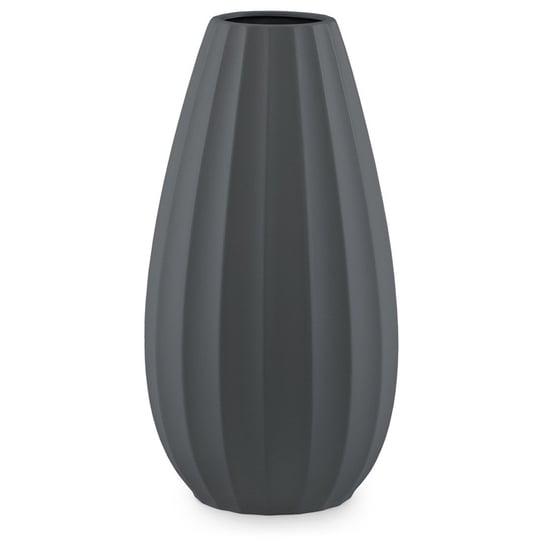 Ameliahome Wazon Dekoracyjny Ceramiczny Cob 18X33,5 Czarny AmeliaHome