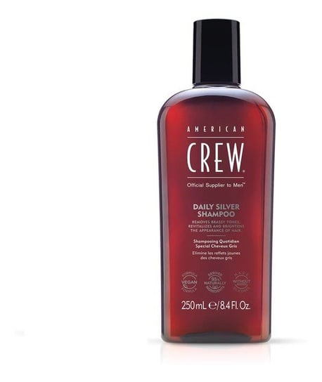 American Crew, Daily Silver, Rewitalizujący szampon do włosów dla mężczyzn, 250 ml American Crew
