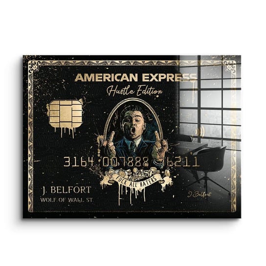 American Express Black Card Obraz Na Płótnie 60X105 Płótno 60X105 Inny producent