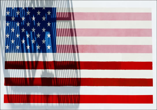 American flag mural in Chinatown, Carol Highsmith - plakat 100x70 cm Galeria Plakatu